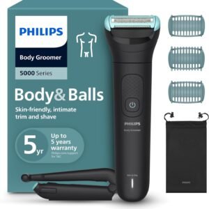 Philips Norelco Bodygroom Series 1100, BG1026/60, Showerproof Body Hair Trimmer and Groomer for Men