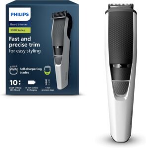 Philips Beardtrimmer 3000 Series, Beard Trimmer with Lift & Trim Technology (model BT3206/14)