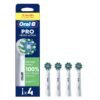 Oral-B Pro Cross Action Original Electric Toothbrush Heads, 4 Count - X-Shape & Angled Bristles, Deep Plaque Removal, Replacement Brush Heads