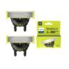Philips OneBlade Original 360 Blade Heads, Compatible with All OneBlade and Pro Electric Shaver & Trimmers, Original from Philips, 2X One Blade, 8-Month Supply (QP420/60)