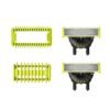 Philips OneBlade Original 360 Blade Heads + Body Kit Combs, Compatible with all OneBlade and Pro Electric Shaver & Trimmers, Original from Philips, 2x One Blade, 2x Combs, 8-Month Supply (QP624/50)