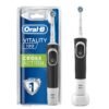 Oral-B Vitality CrossAction Electric Toothbrush, 1 Handle, 1 Cross Action Toothbrush Head, 1 Mode with 2D Cleaning, 2 Pin UK Plug, Black & White