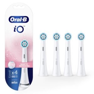Oral-B iO Gentle Care Replacement Brush Heads, BLACK - 4 Heads